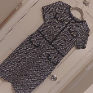 Talbots Jacquard Knit Midi Dress